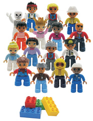 Kids Toys 16-piece people figures for toddlers, inspiring imaginative play