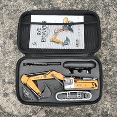 KidsFaves dual battery pack powering the excavator for extended play