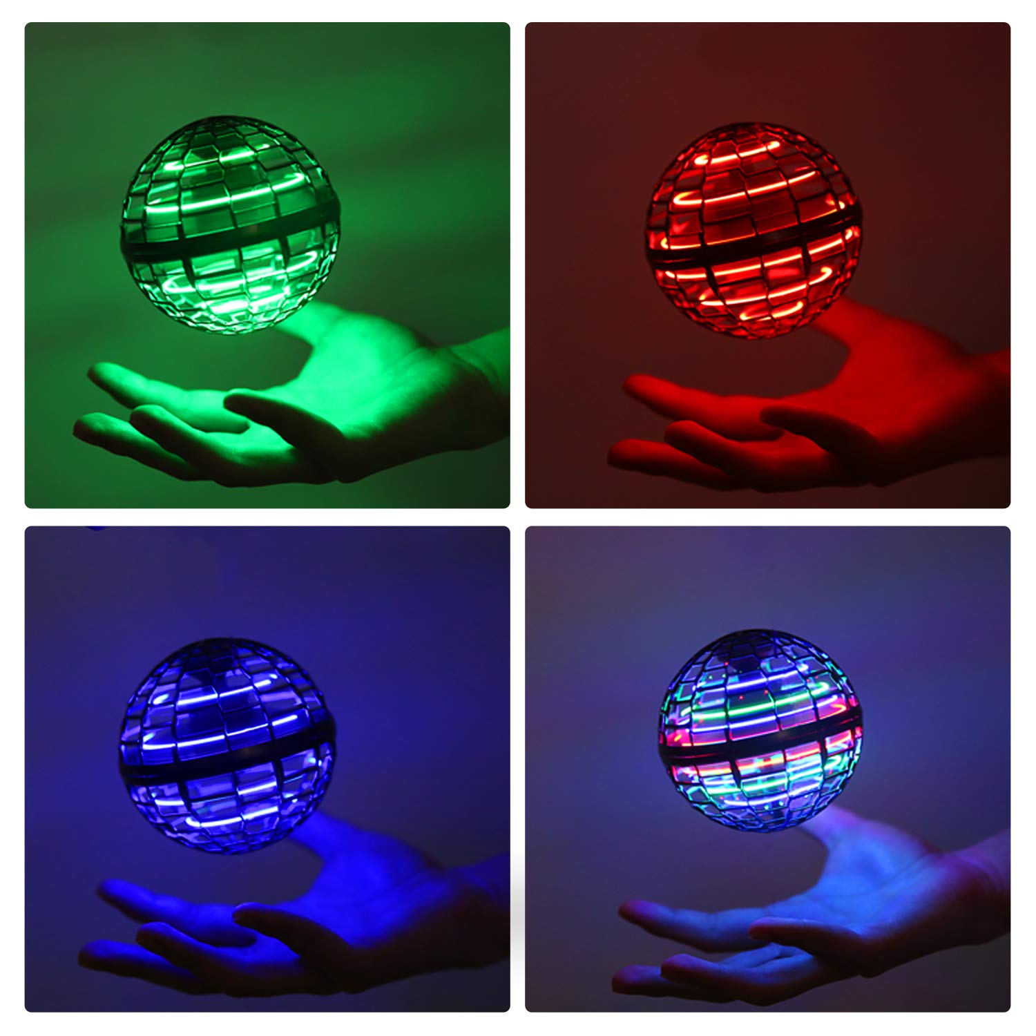 Kidsjoy Fly Orb blue side view showing boomerang motion and quick reactions