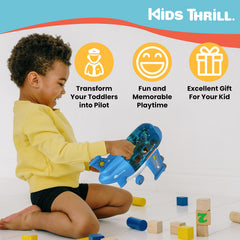 Kidsthrill airplane toy colorful design supports learning through color recognition