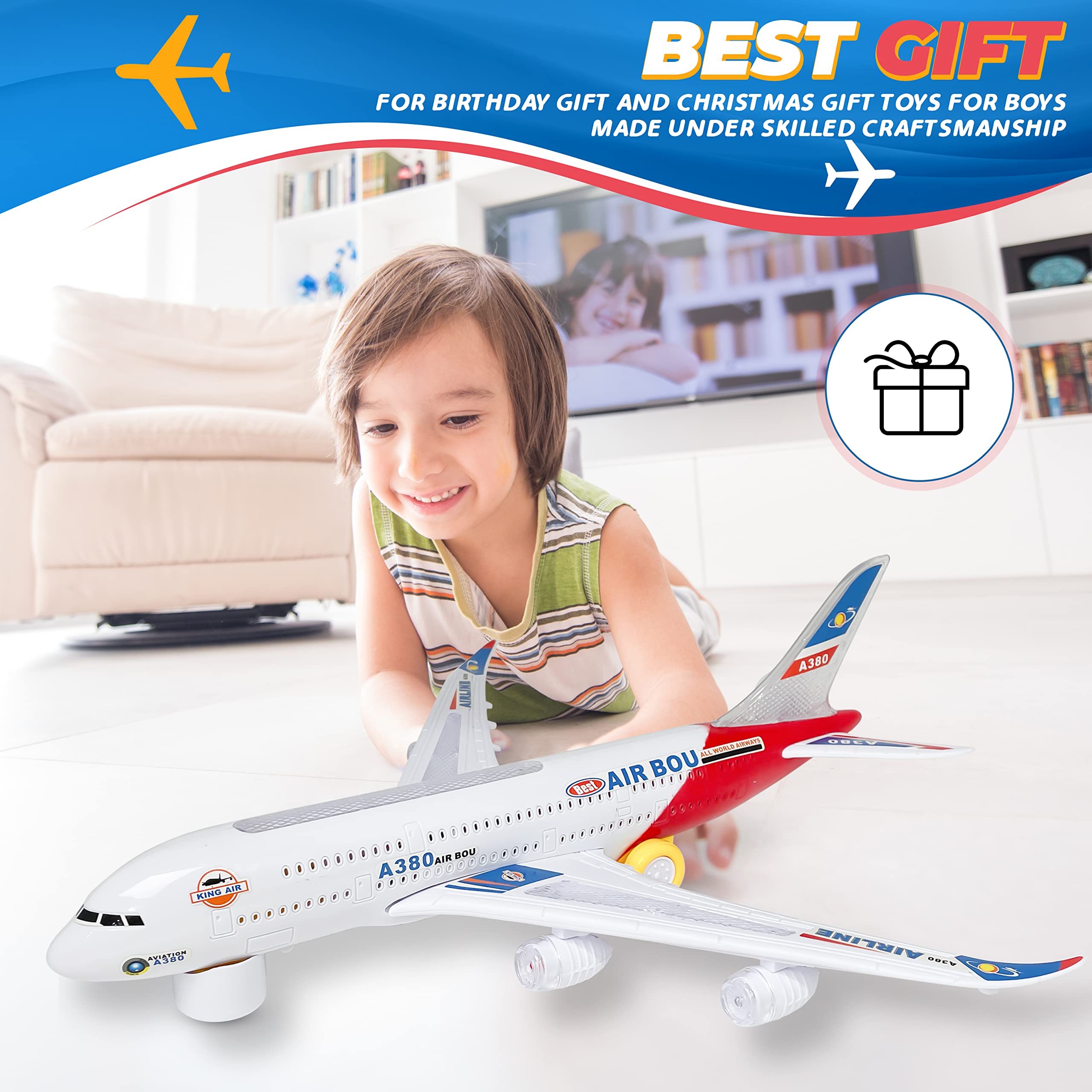 Kidsthrill Airplane Toy built from durable plastic for lasting fun.