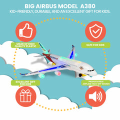 Kidsthrill Airplane Toy emits lights and sounds for interactive play.