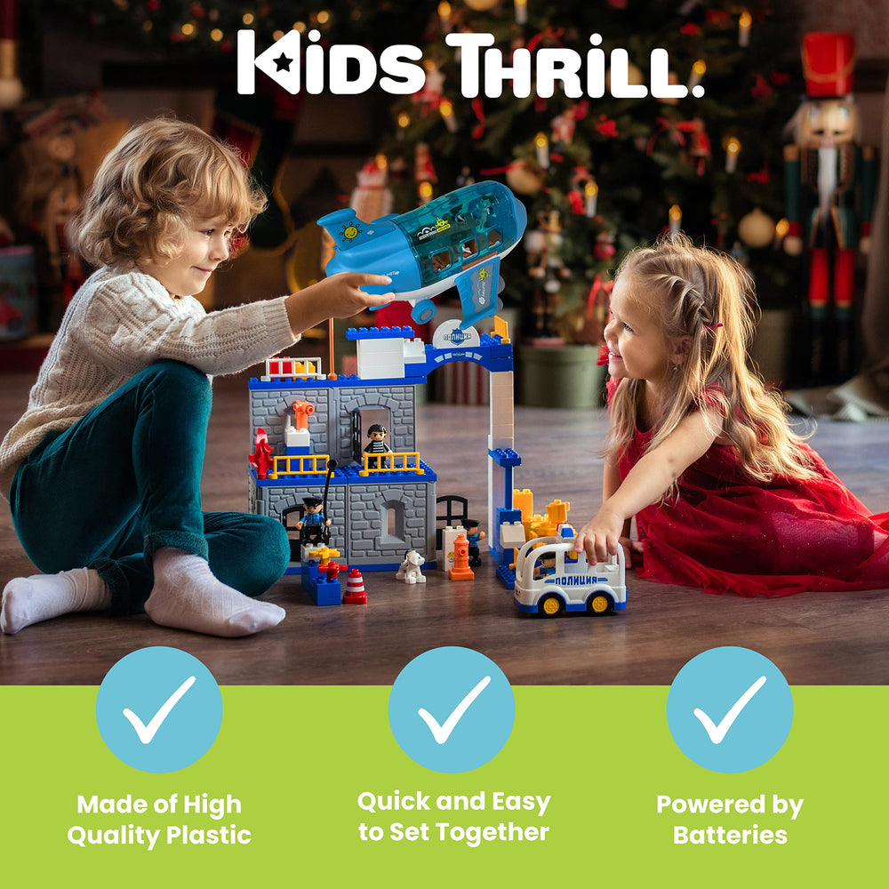 Kidsthrill airplane toy wheels in action under colorful design