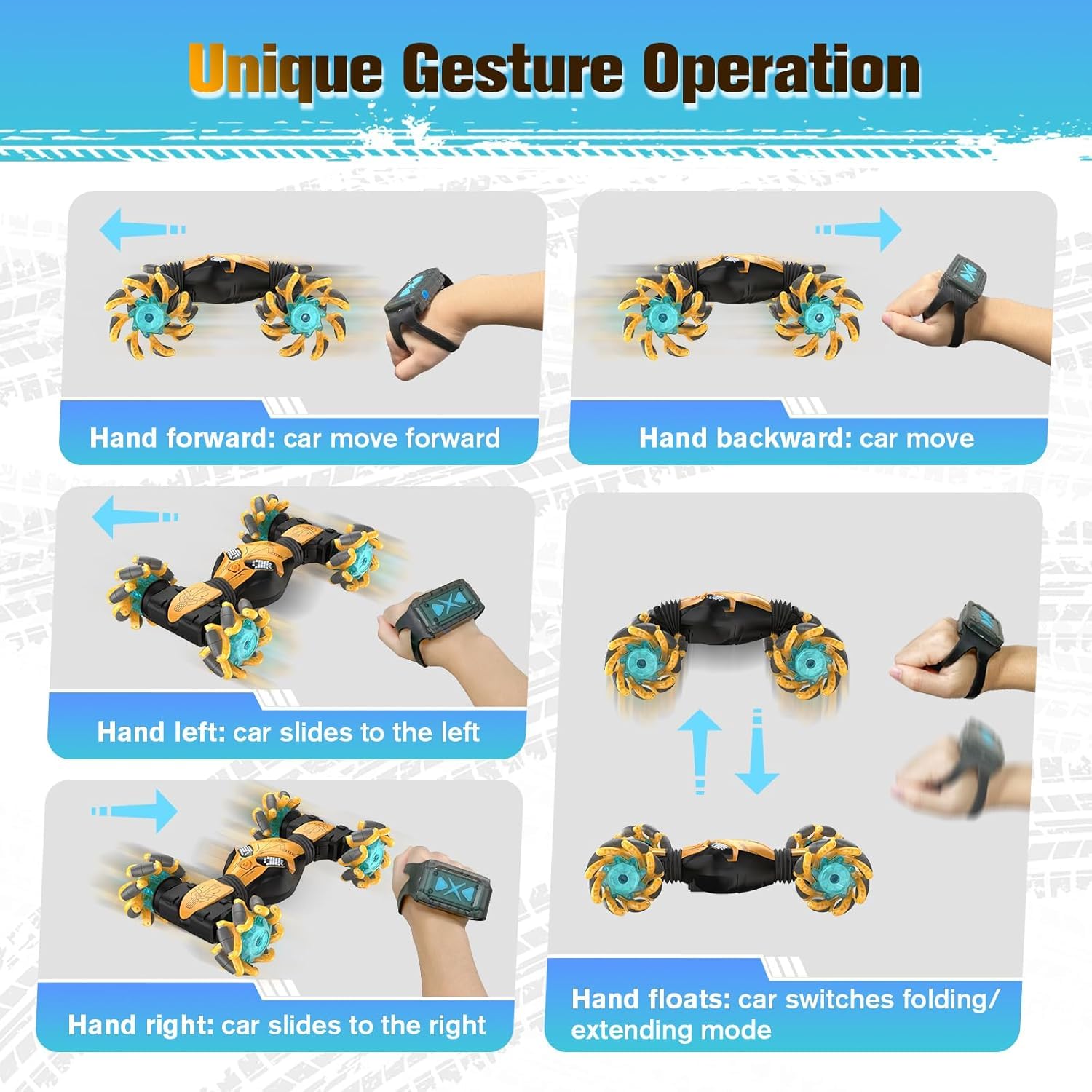 Kidstinct gesture sensor watch for hands free control