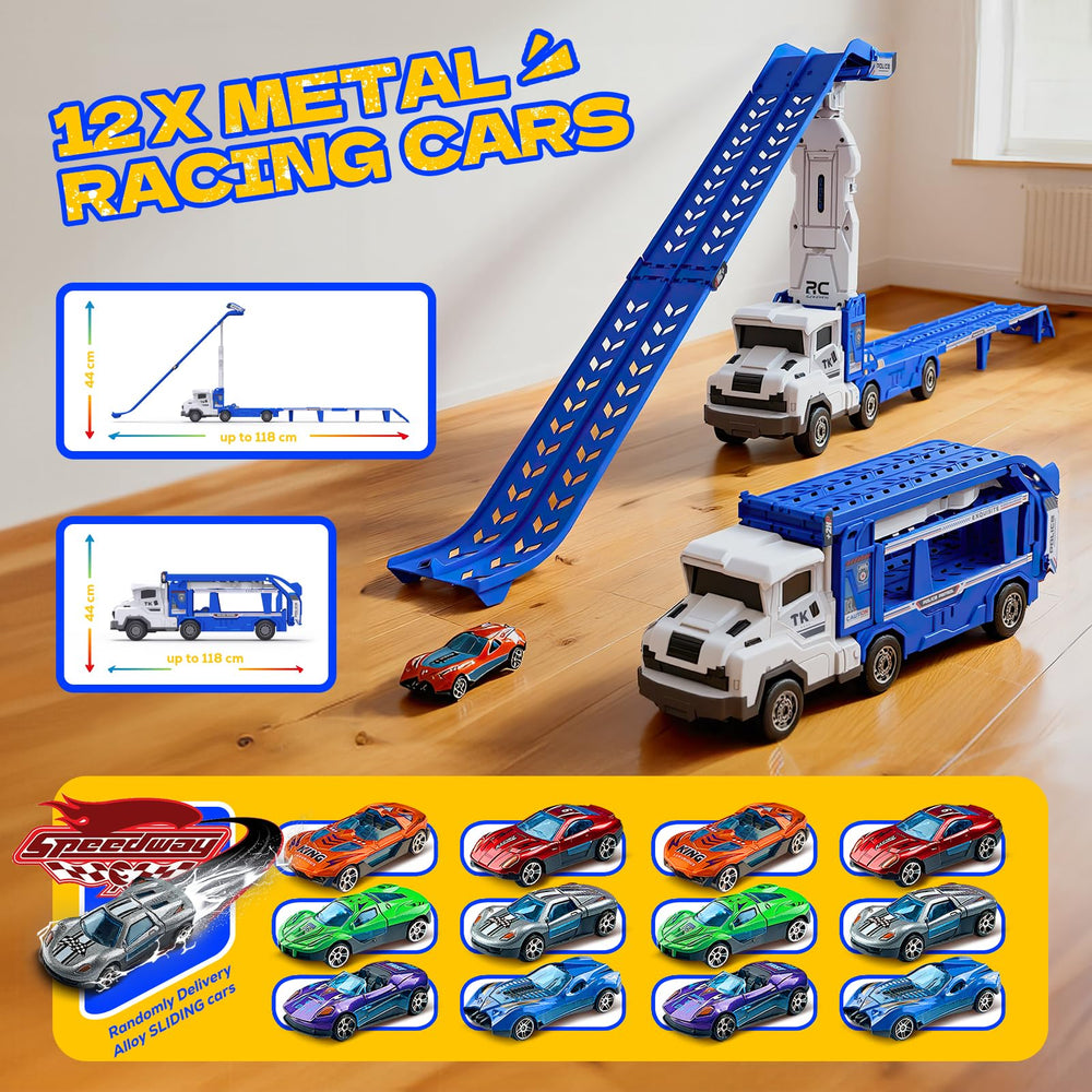 Kidstinct transport truck mode makes the set portable and easy to store