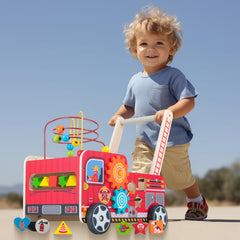 KIDS TOYLAND colorful walker supports first steps and imaginative play experiences.