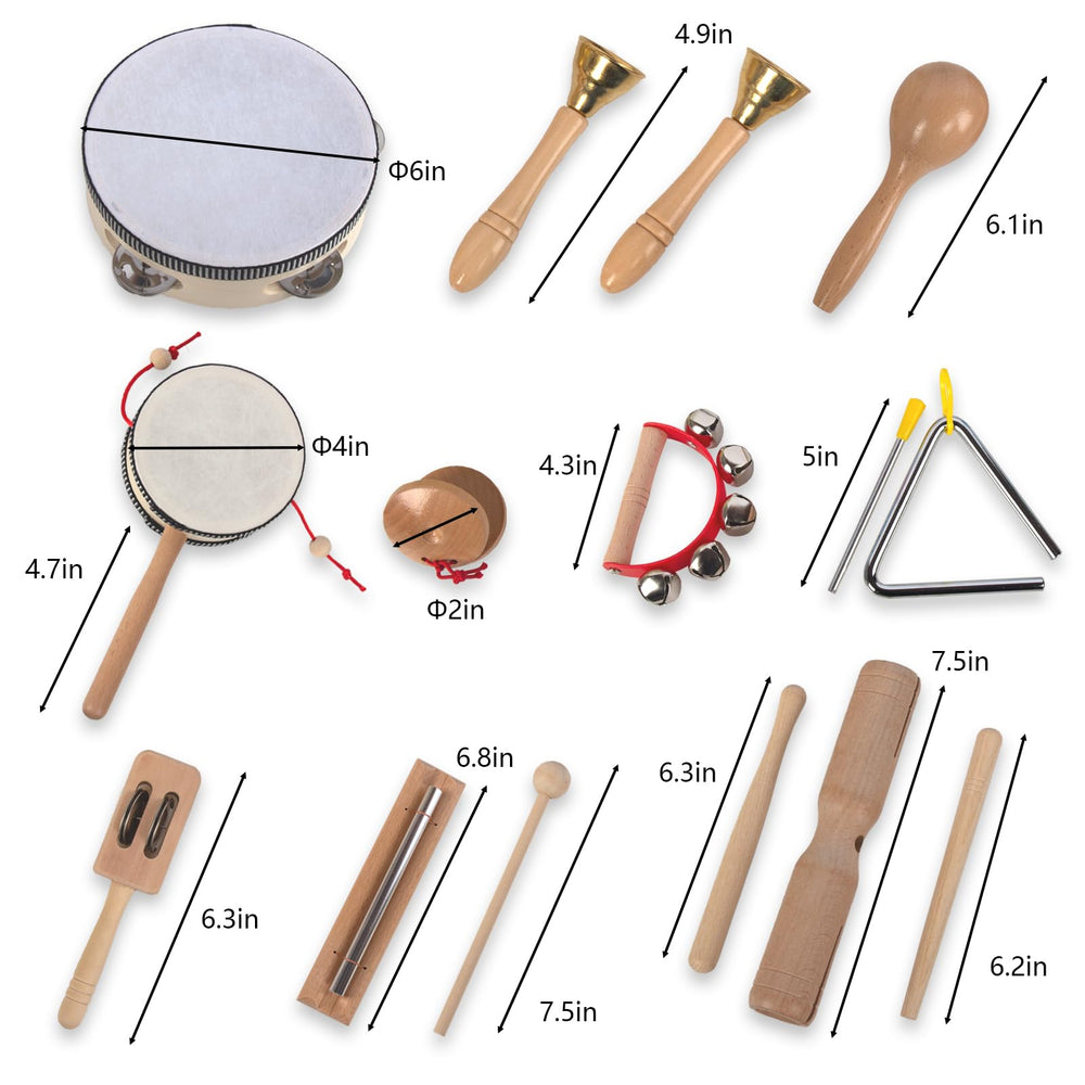 KIDS TOYLAND wooden rattle aids tactile exploration for toddlers.