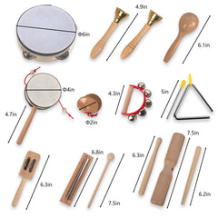 KIDS TOYLAND wooden rattle aids tactile exploration for toddlers.
