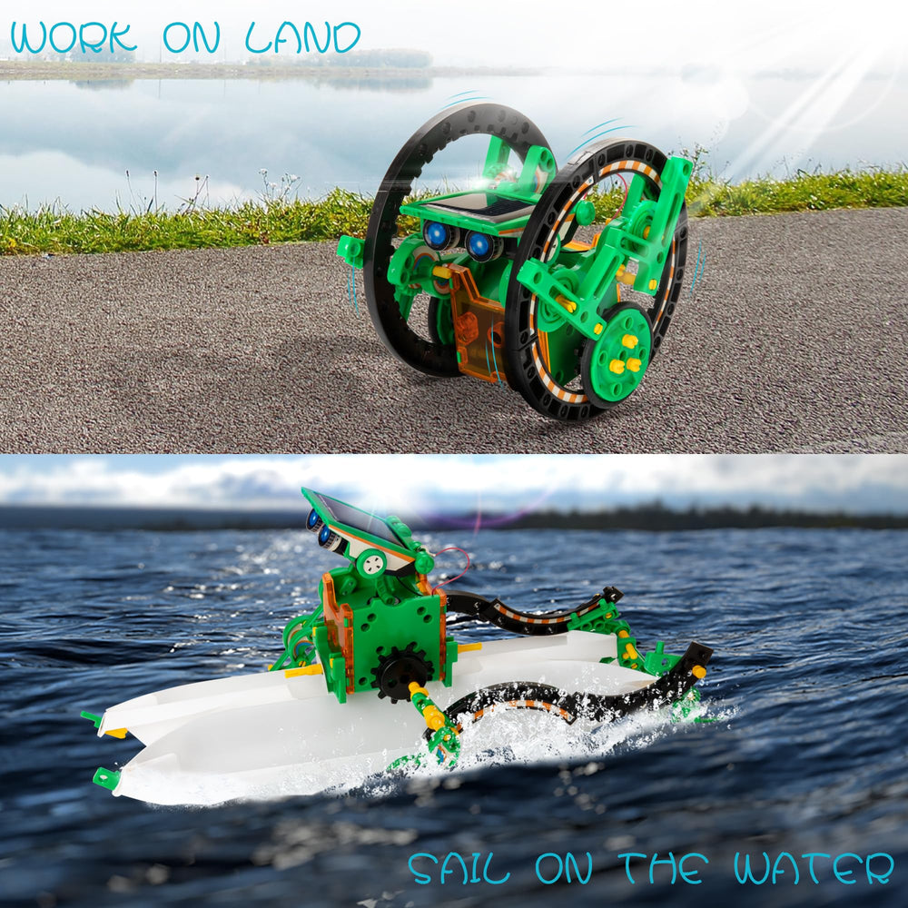 KIDWILL 14-in-1 robot assembly showcases versatility.
