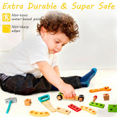 KIDWILL wooden saw with smooth edges supports exploration.