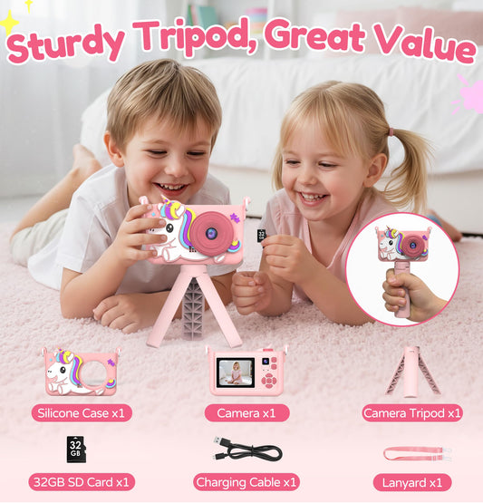 KIDWILL toddler camera records 1080P video for clear daily moments