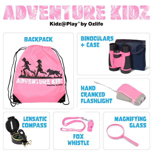 Kidz@Play Adventure Kidz Kit binoculars close-up for birdwatching and nature learning.