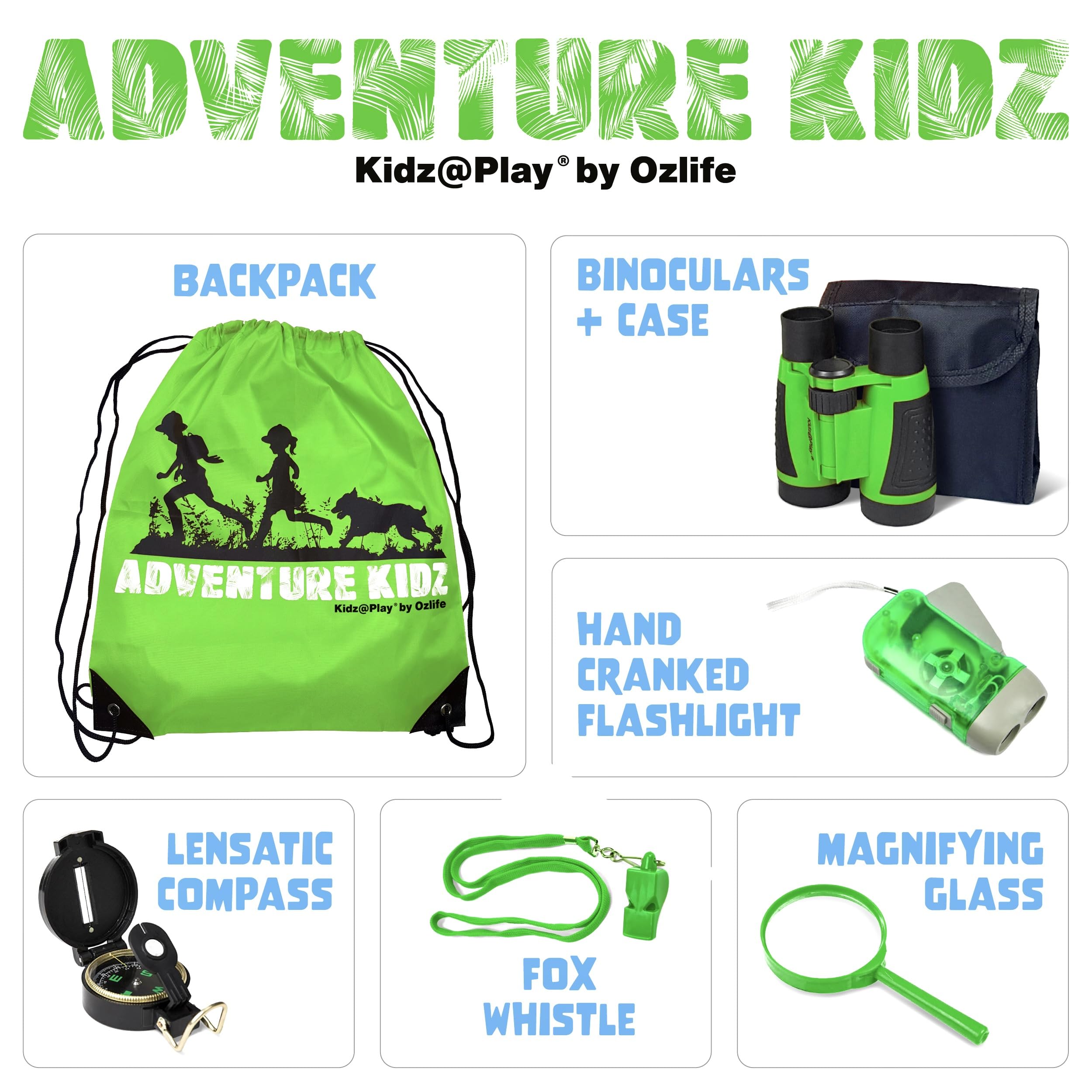 Kidz@Play Adventure Kidz kit binoculars for close-up birdwatching observations.