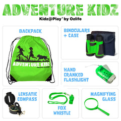 Kidz@Play Adventure Kidz kit binoculars for close-up birdwatching observations.