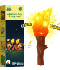 KidzAdventure Adventurer's Torch Lantern glows warmly for safe outdoor evenings.