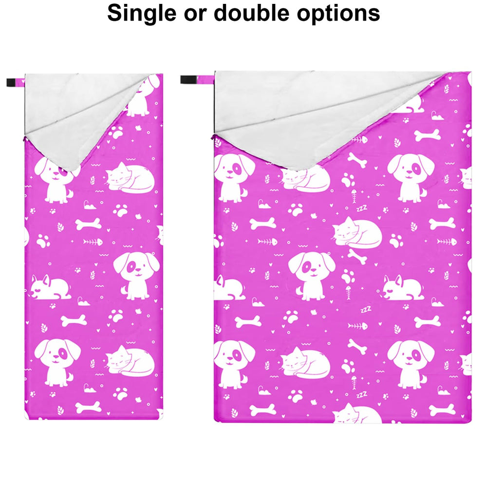 KidzAdventure single or double kids sleeping bag for siblings on adventures.