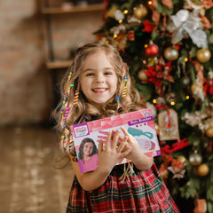 kidzkube braiding machine two heads demonstrates versatile braid styles for imaginative play