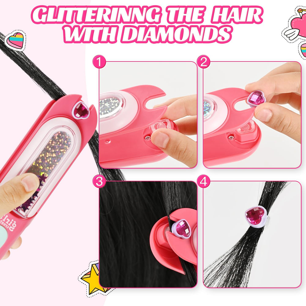 Kidzkube easy-to-use stamper applies gems with a gentle press.