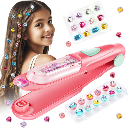 Kidzkube hair gem stamper tool for quick, sparkling party looks.