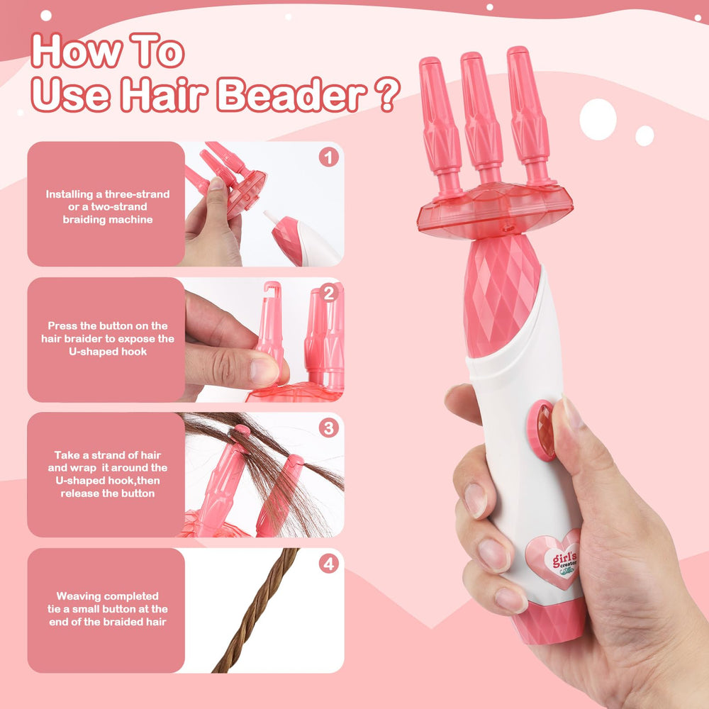 kidzkube rubber bands and hair clips set keeps braids secure during play