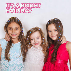 Kidzkube sparkle hair accessories kit for at-home salons.