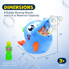 Kidzlane Bubble Dolphin leak-proof battery compartment for mess-free sessions