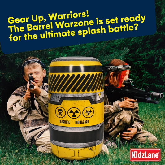 Kidzlane bunkers set in bright colors for high visibility in battles.