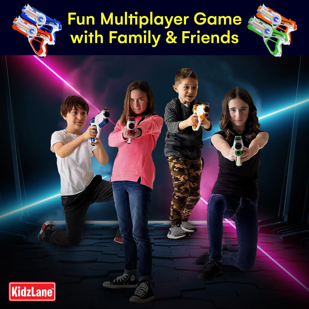 Kidzlane laser tag USB charging keeps games going longer.