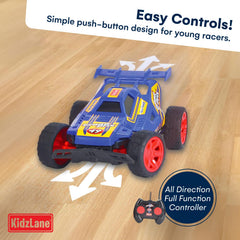 Kidzlane RC cars on paved ground for backyard fun