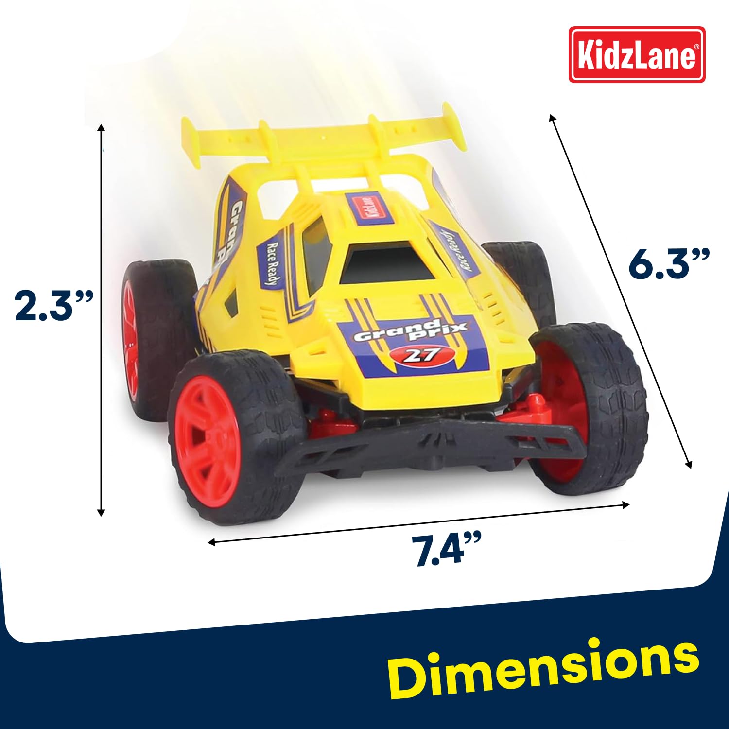 Kidzlane RC cars showing simple controls for easy play
