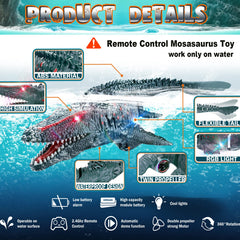 KIEAHCEY Mosasaurus dual batteries offer extended playtime