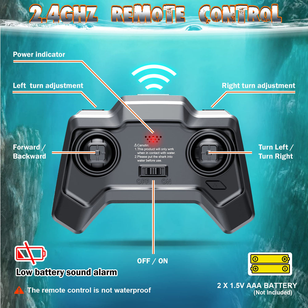 KIEAHCEY Mosasaurus remote control helps easy steering