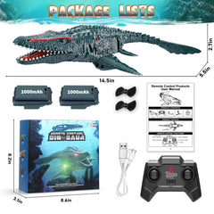 KIEAHCEY Mosasaurus safe-off-water design for kid safety
