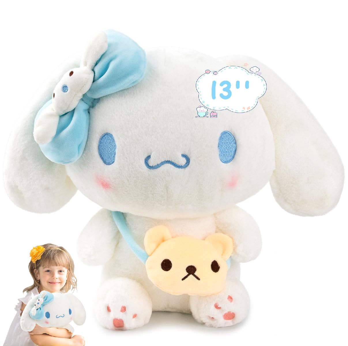 KIEAL 13-inch plush dog companion for cozy bedtime snuggles