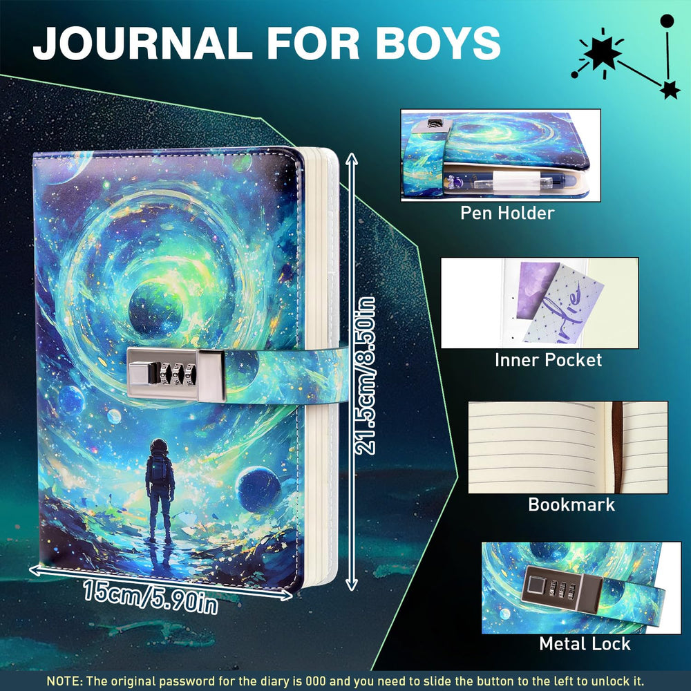 Kifredwo diary shows 192 pages for long writing sessions