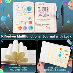 Kifredwo diary ideal for travel and school adventures
