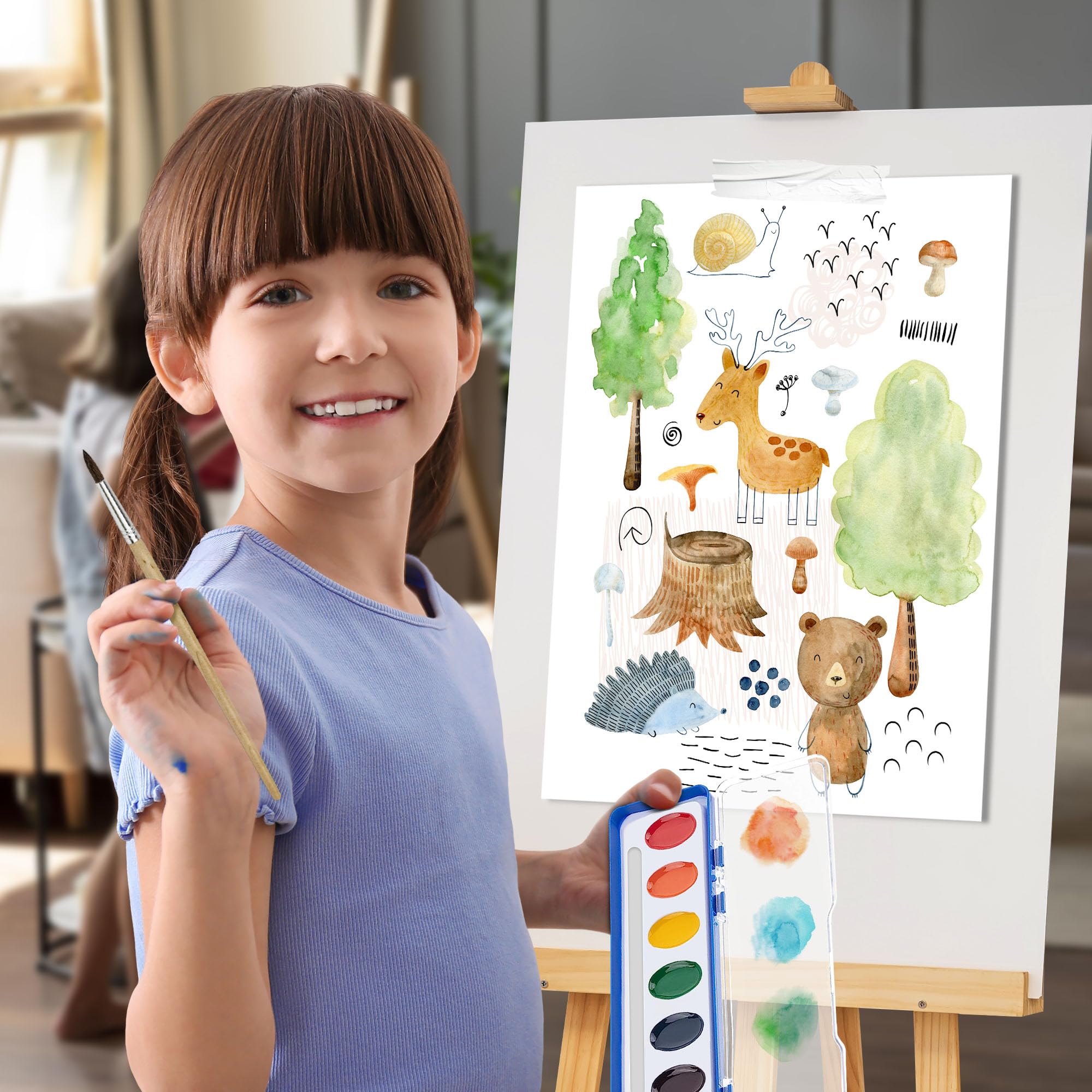 Kiggos age-3plus safe painting kit suitable for toddlers and young children.