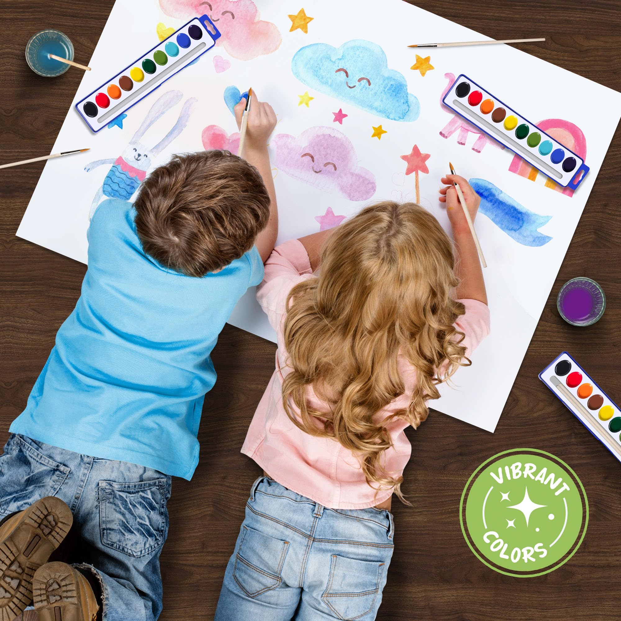 Kiggos classroom activity pack with washable, non-toxic paints for group projects.