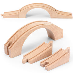 Kigley wood train bridge arch 15inch: sturdy arch for varied track layouts