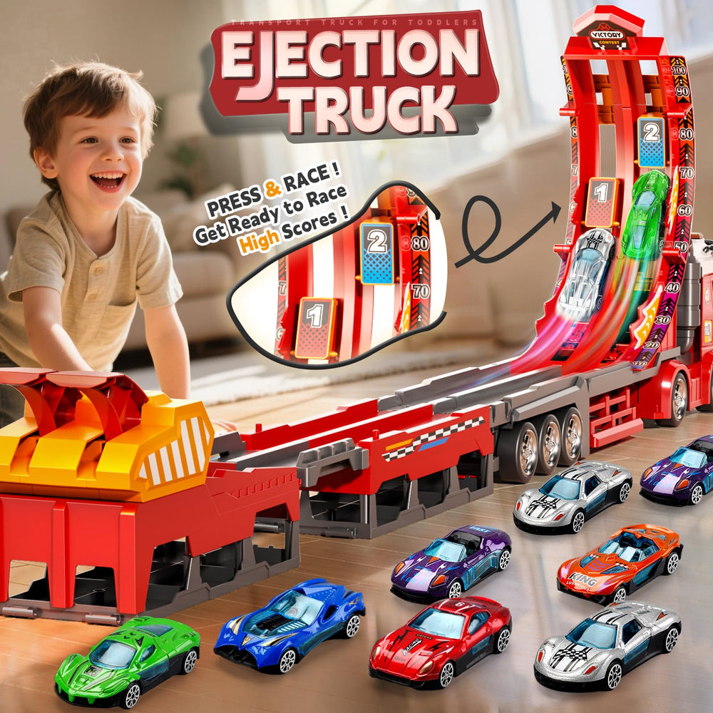 Kigwux 45-inch foldable track provides a long, exciting racing space