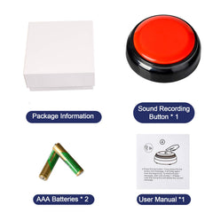 kihajo black red tone button visually striking and easy to spot