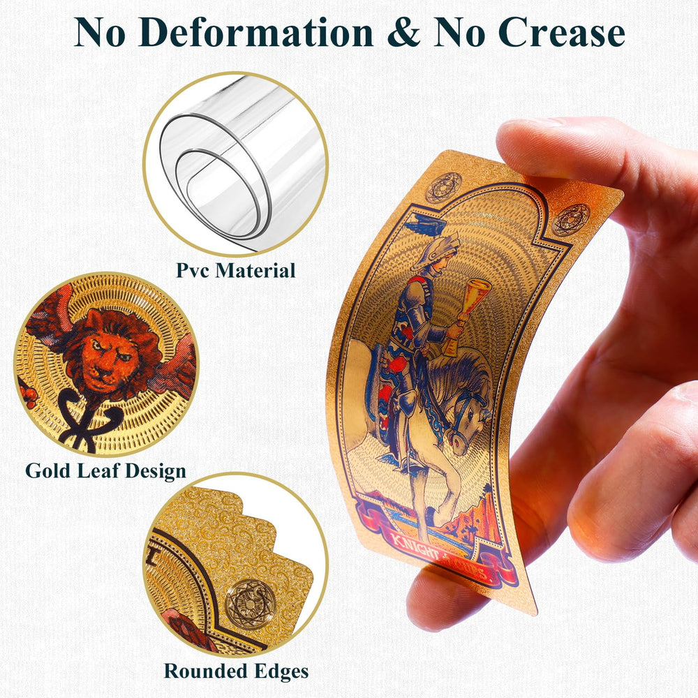 KIINO PVC-durable tarot cards resist wear and water exposure