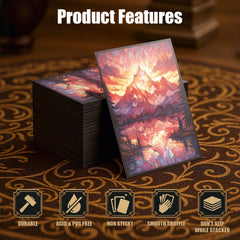 Kiiransr MTG sleeves acid-free PVC-free protection for long-term card safety.