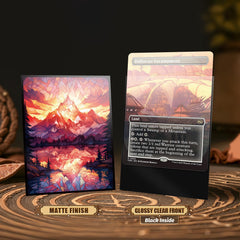 Kiiransr MTG sleeves 100-count pack, ideal for standard decks.