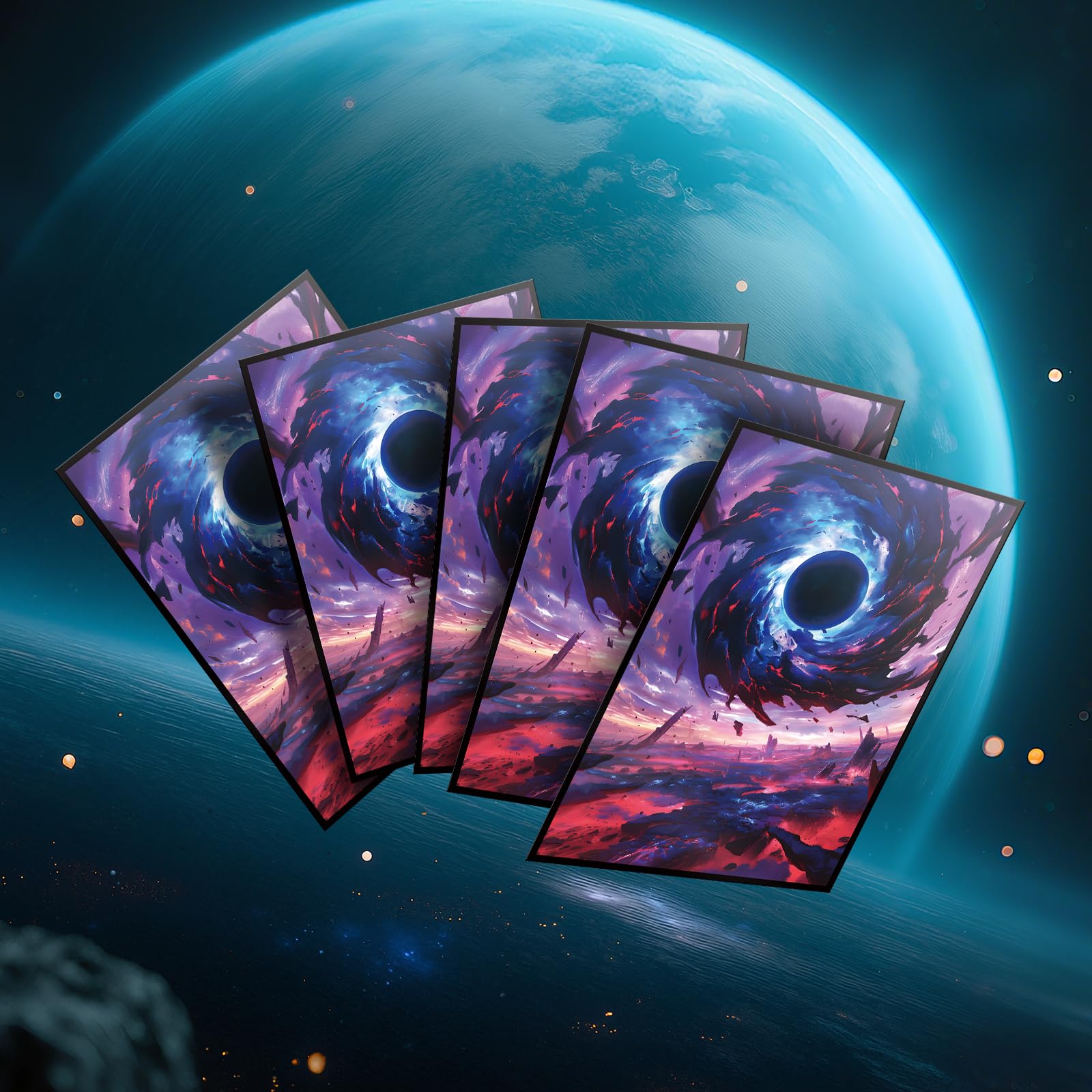Kiiransr sleeves compatible with standard and commander decks for MTG and more.