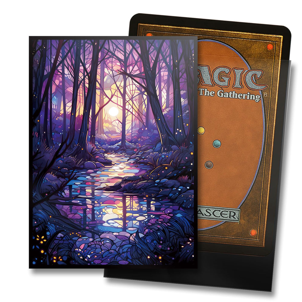 Kiiransr swamp sleeve back matte reduces glare for easier shuffling