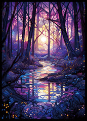 Kiiransr swamp sleeve front offers ultra-clear visibility for standard MTG cards