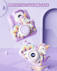 Kikapabi Kids Camera with HD IPS screen for clear selfies and videos.