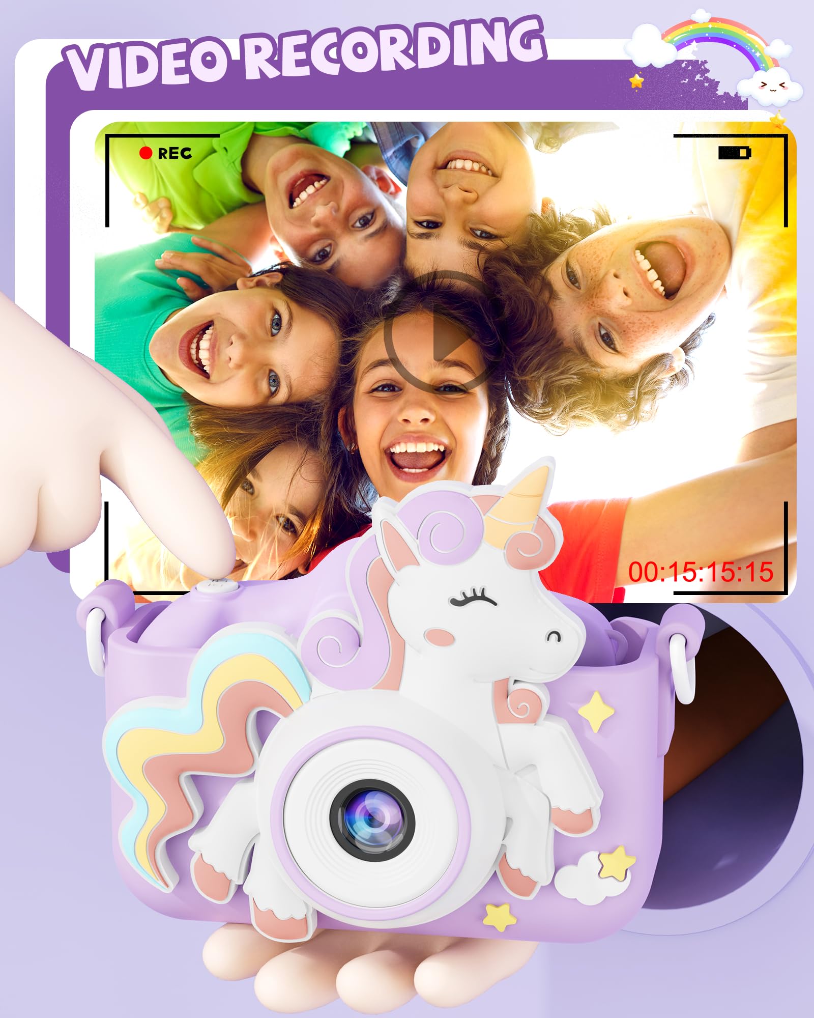 Kikapabi Kids Camera music, photo filters, and games engage kids.