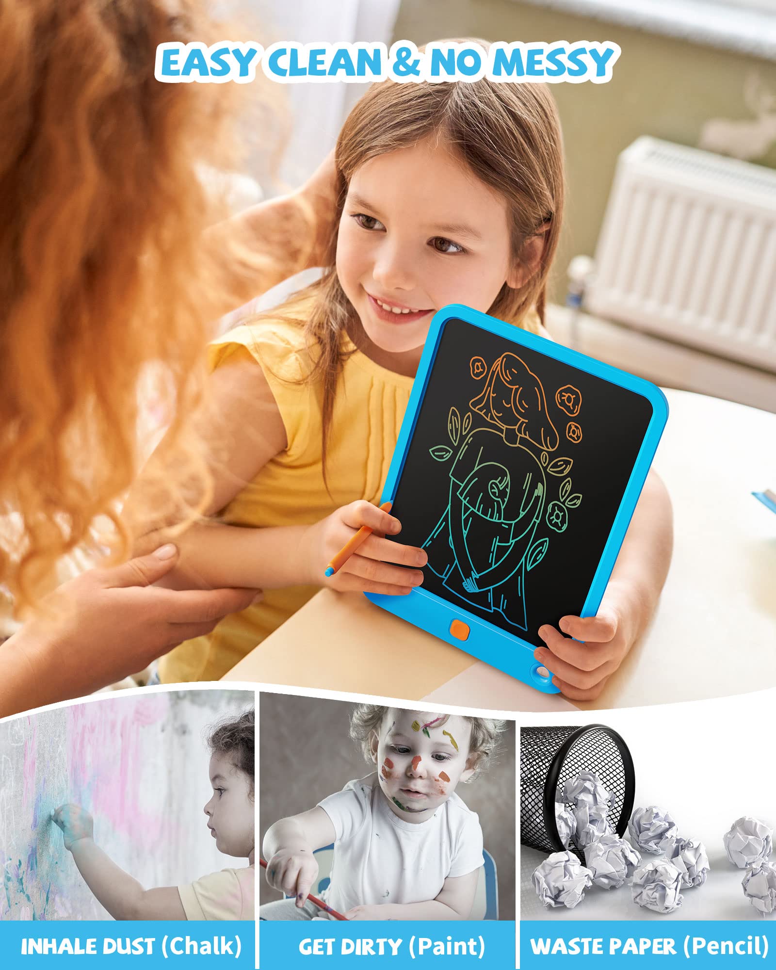 Kikapabi ultra-thin ten-inch tablet is portable for learning anywhere.